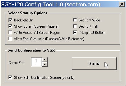 SGX-120L config tool
